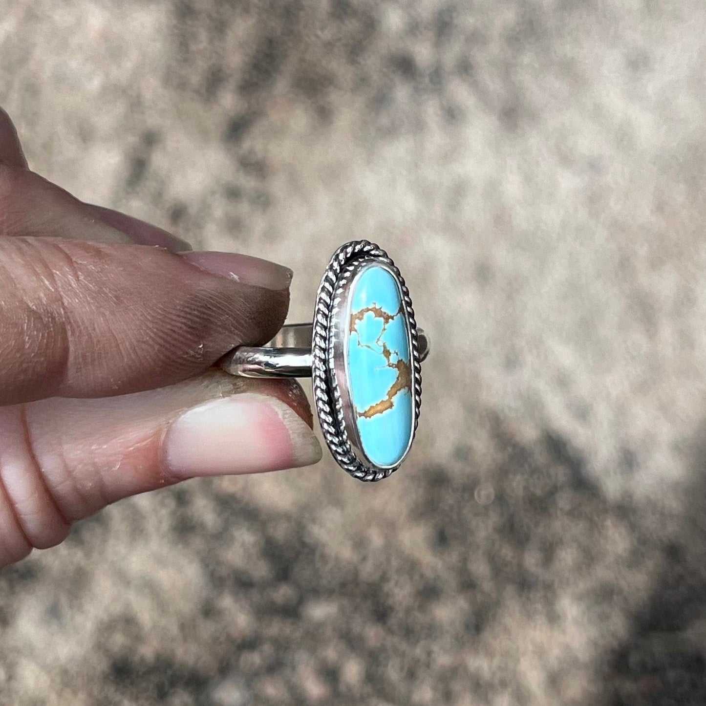 Nevada #8 turquoise Ring size 6