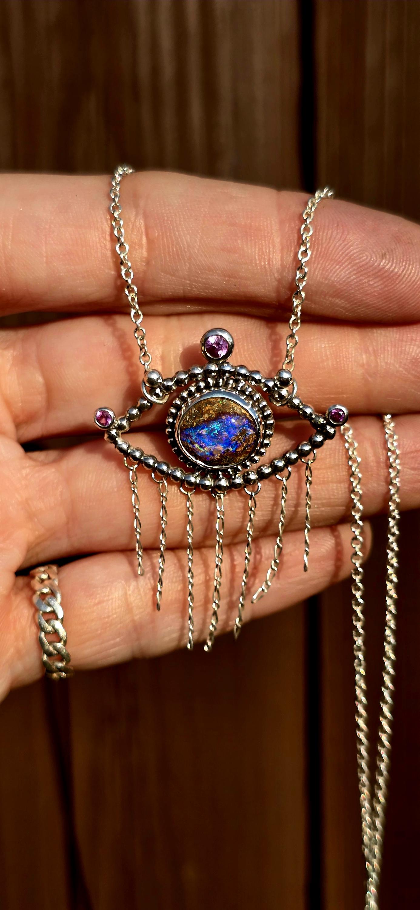 Opal Eye Necklace