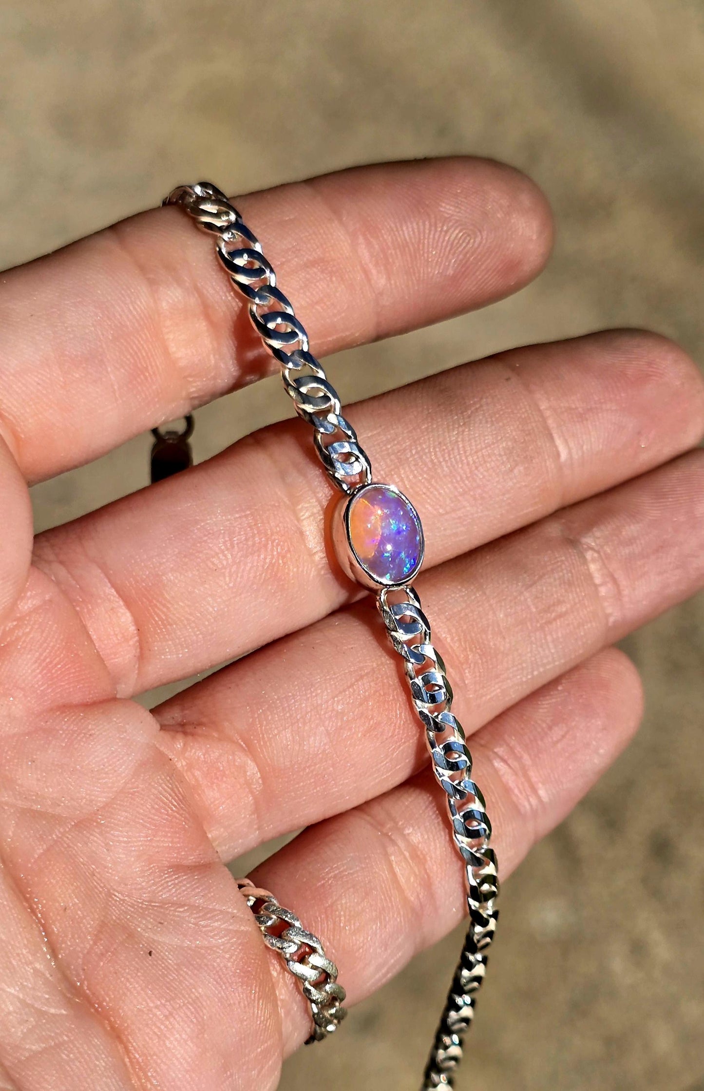 Australian Crystal Opal Bracelet 6-7"