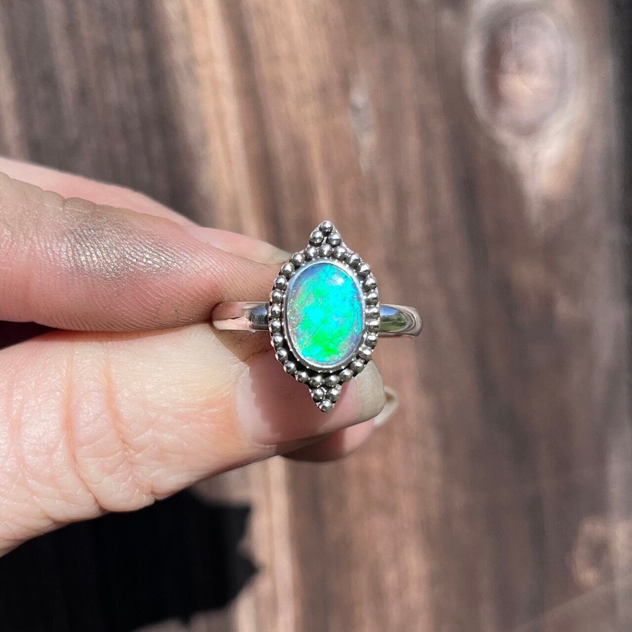 Australian Opal Statement Ring size 7