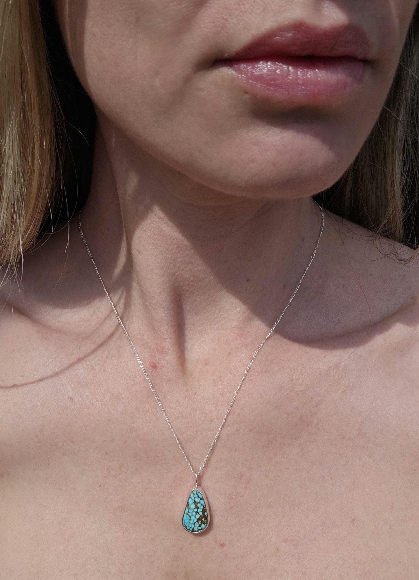 Nevada Number 8 Turquoise Necklace