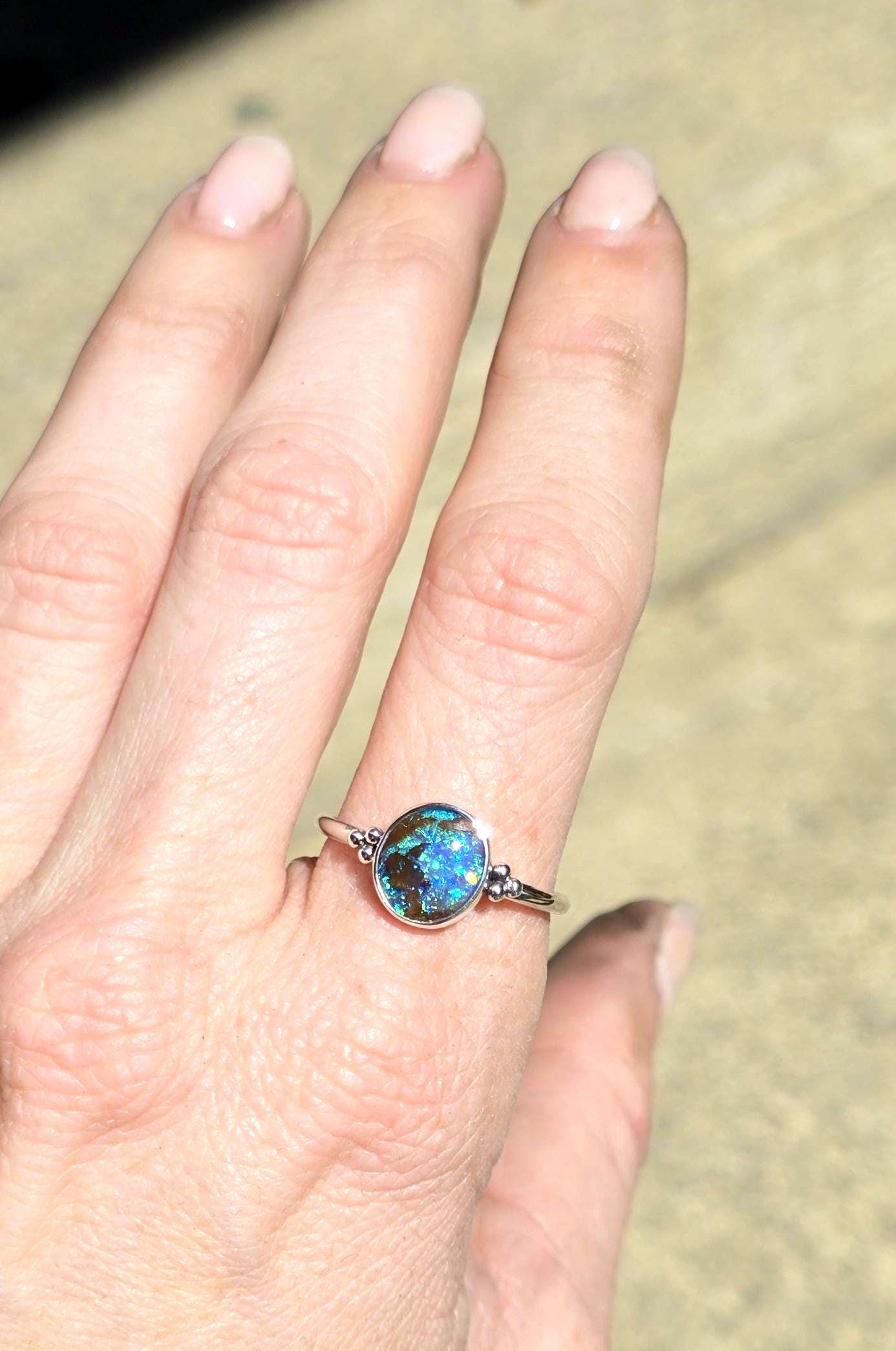 Boulder Opal Ring size 9
