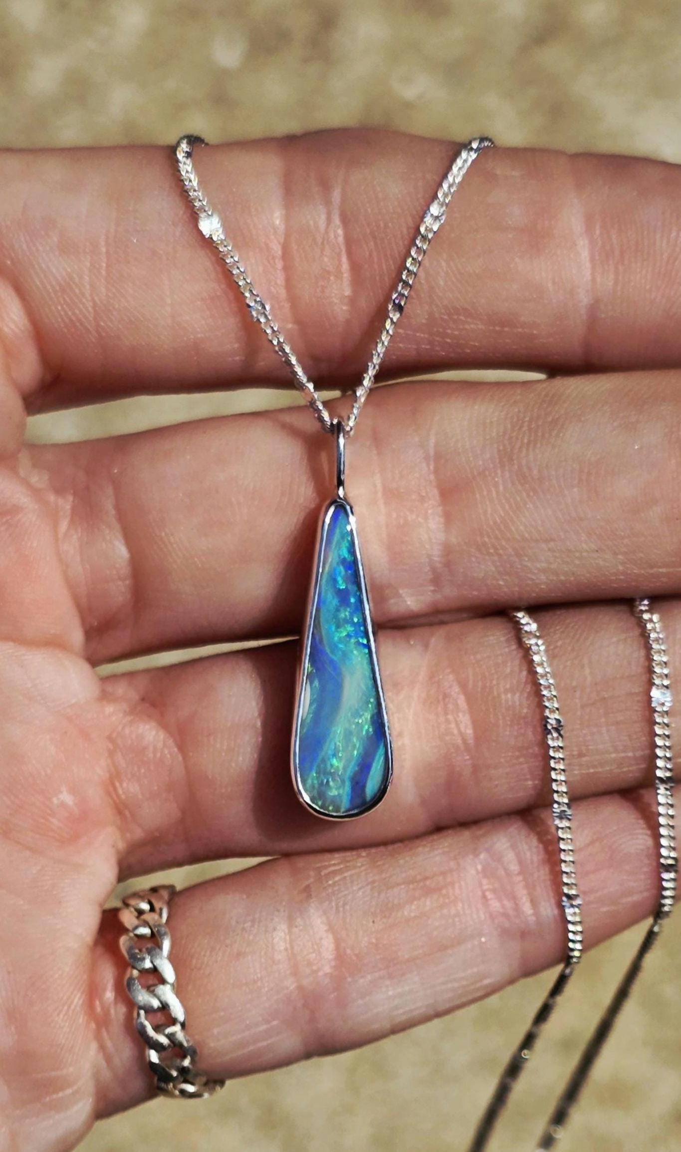 Boulder Opal Drip Necklace