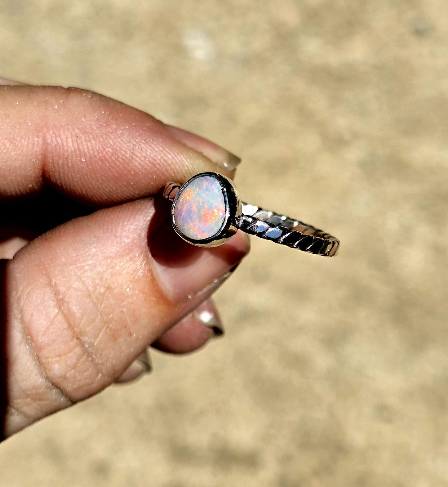 Dainty Opal Ring size 9