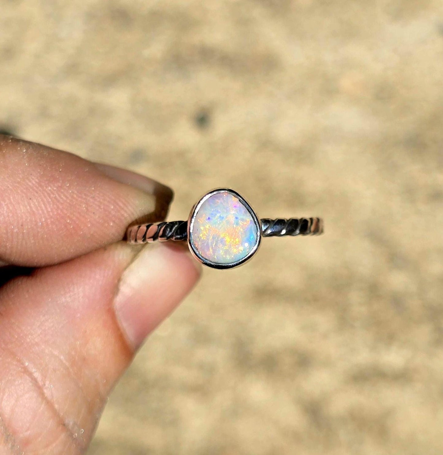 Dainty Opal Ring size 9