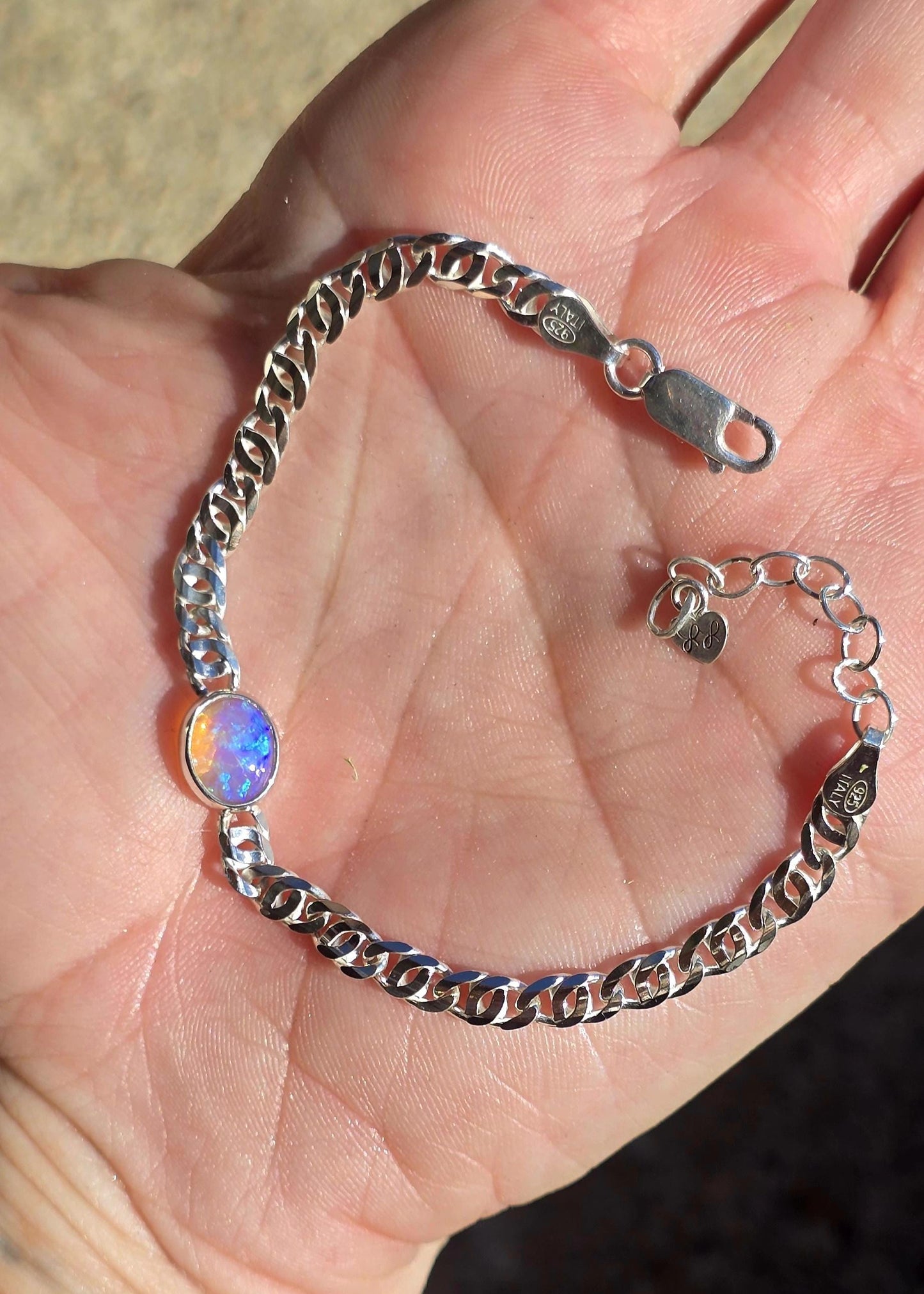 Australian Crystal Opal Bracelet 6-7"