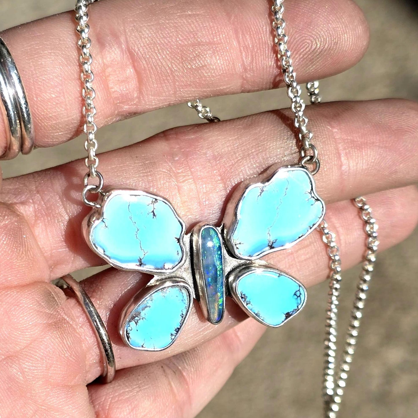 Golden Hills Butterfly Necklace