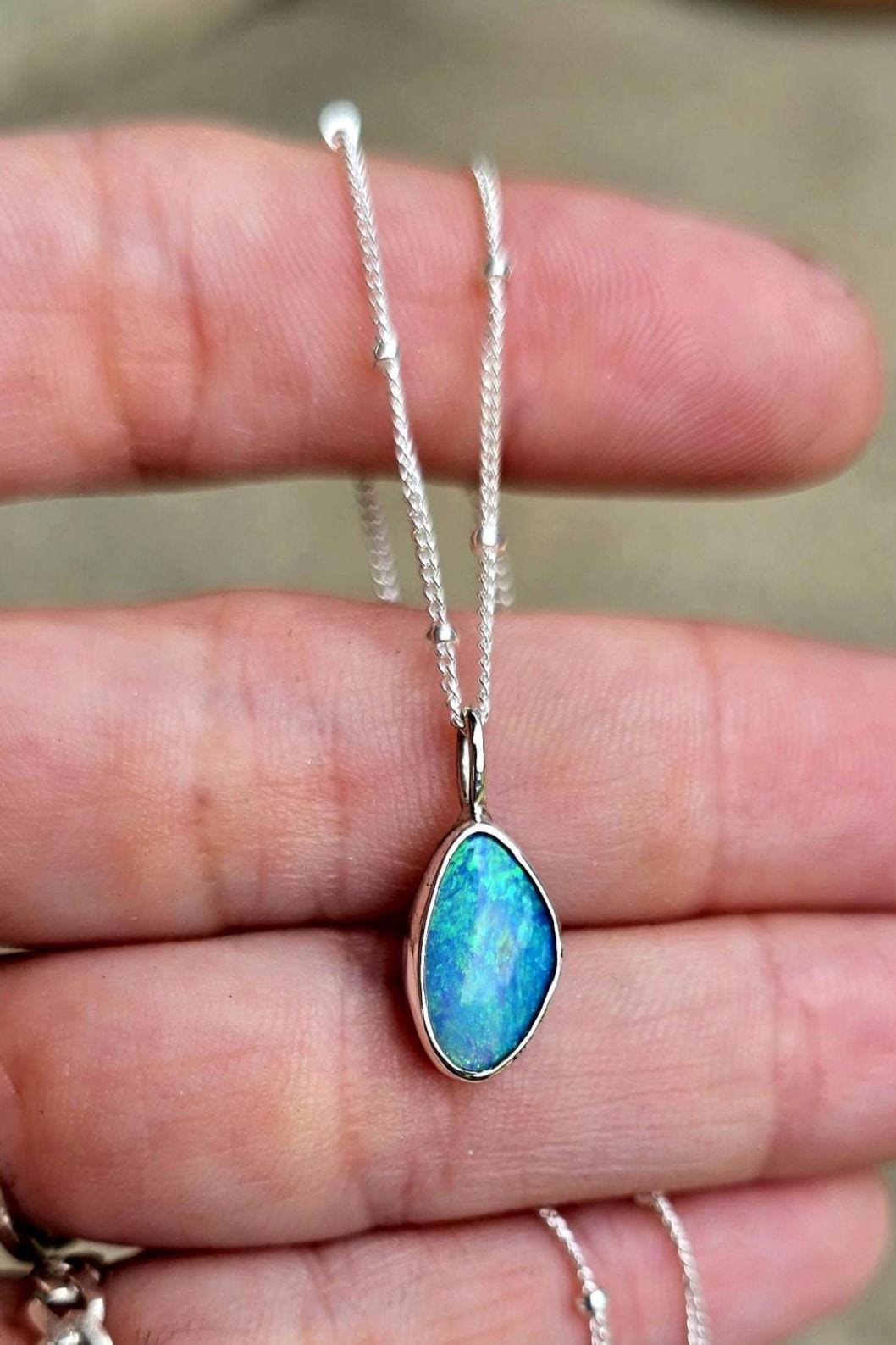 Australian Crystal Opal Necklace