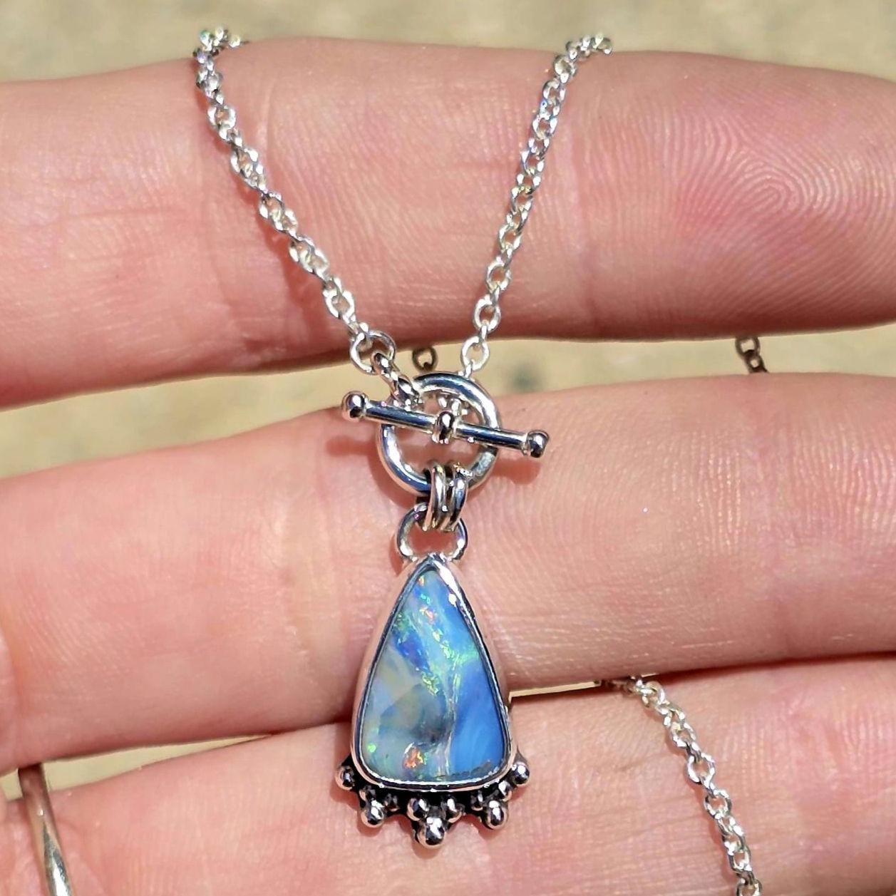 Boulder Opal Toggle Necklace