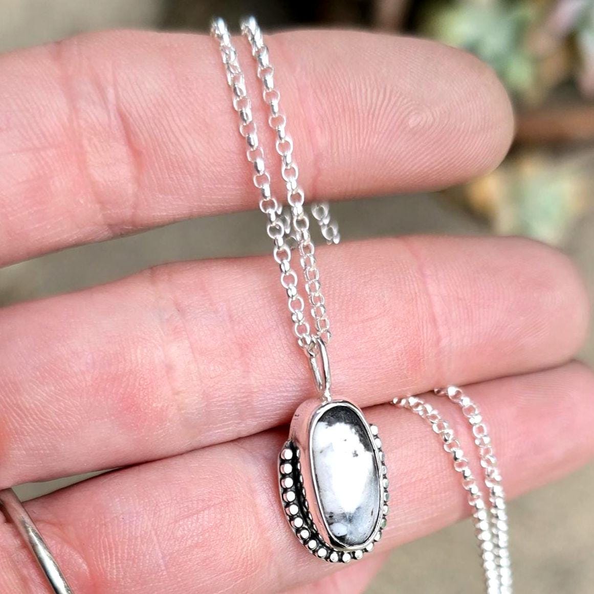 White Buffalo Mini Necklace