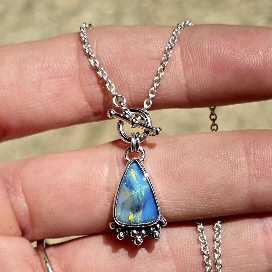 Boulder Opal Toggle Necklace