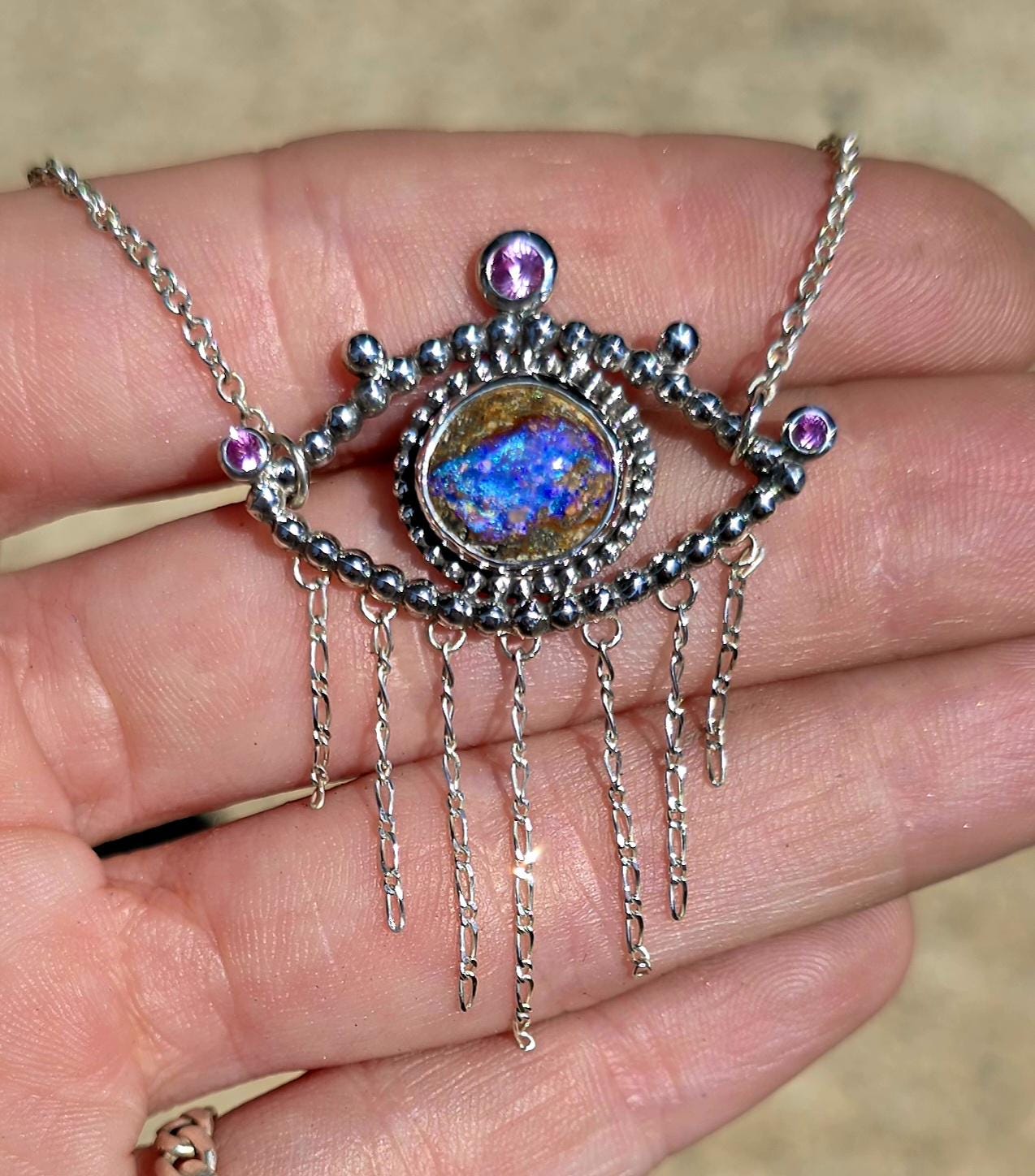 Opal Eye Necklace