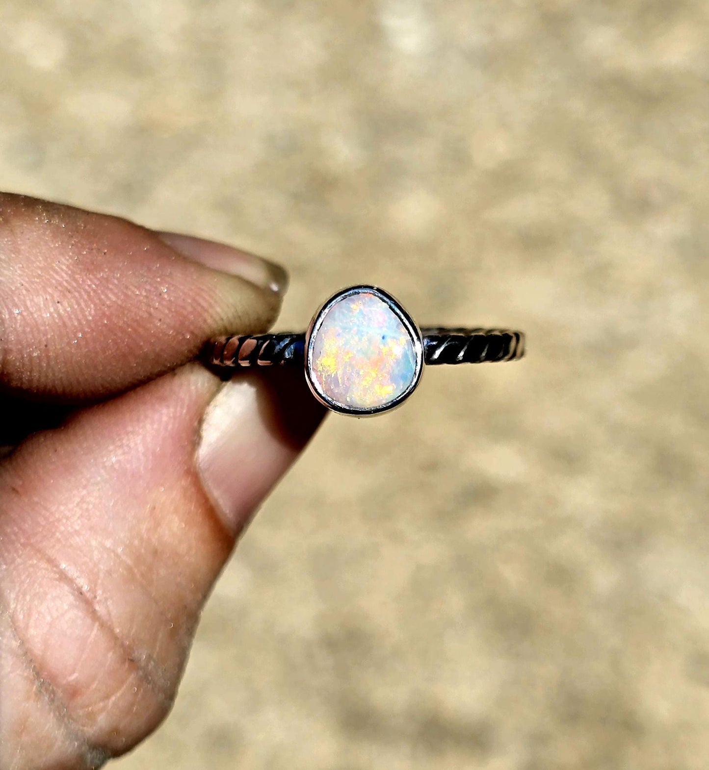 Dainty Opal Ring size 9
