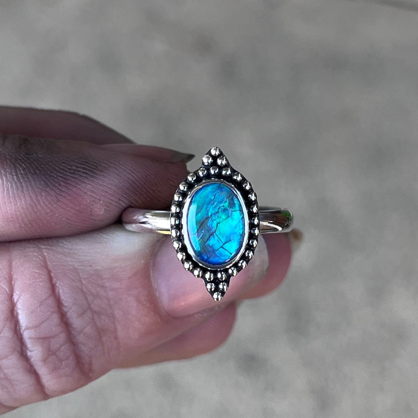 Australian Opal Statement Ring size 7