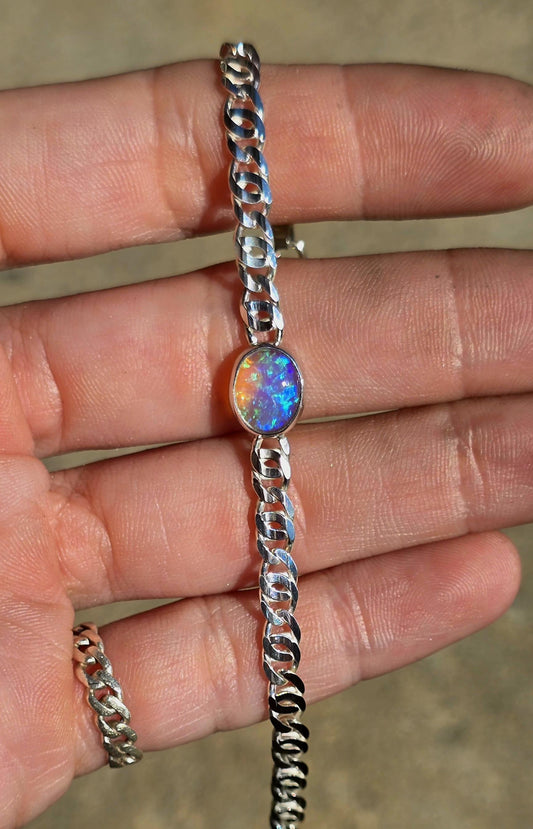 Australian Crystal Opal Bracelet 6-7"