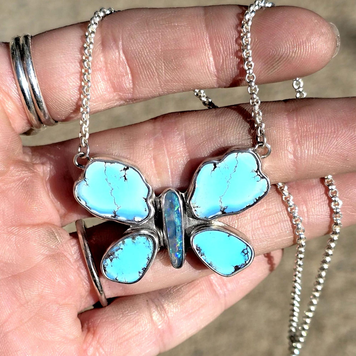Golden Hills Butterfly Necklace