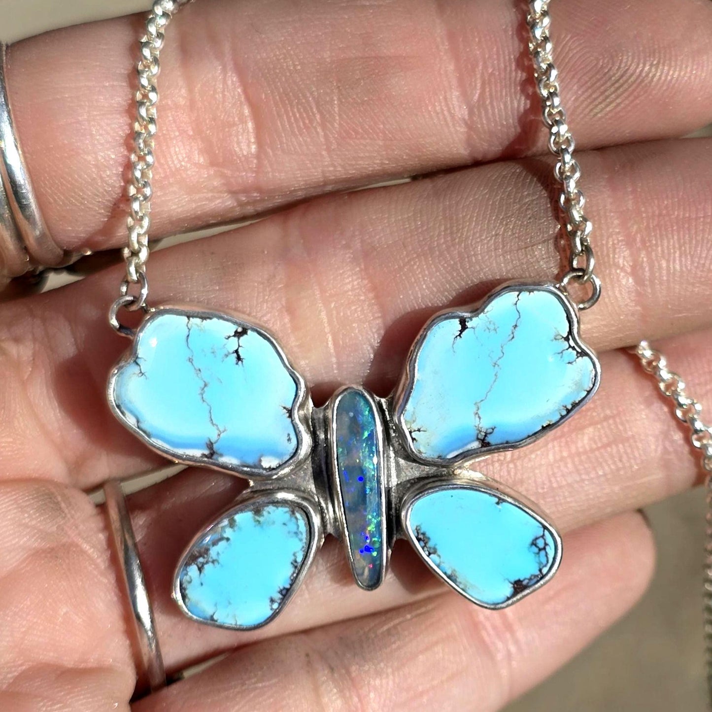 Golden Hills Butterfly Necklace
