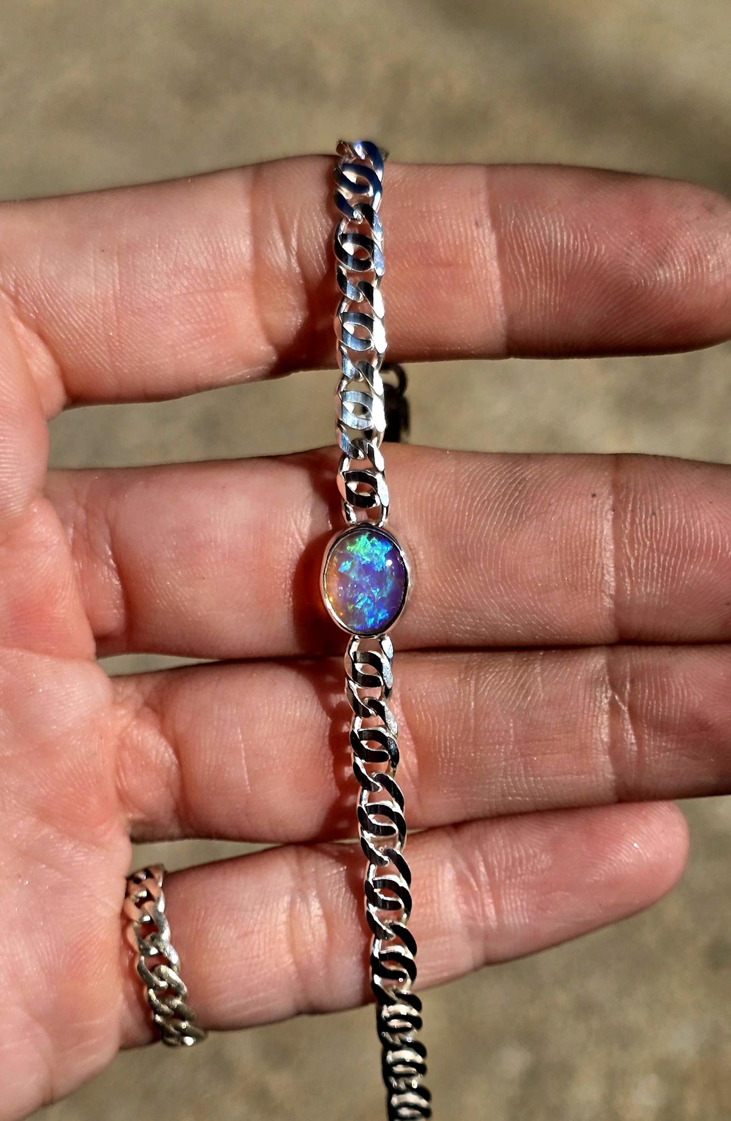 Australian Crystal Opal Bracelet 6-7"