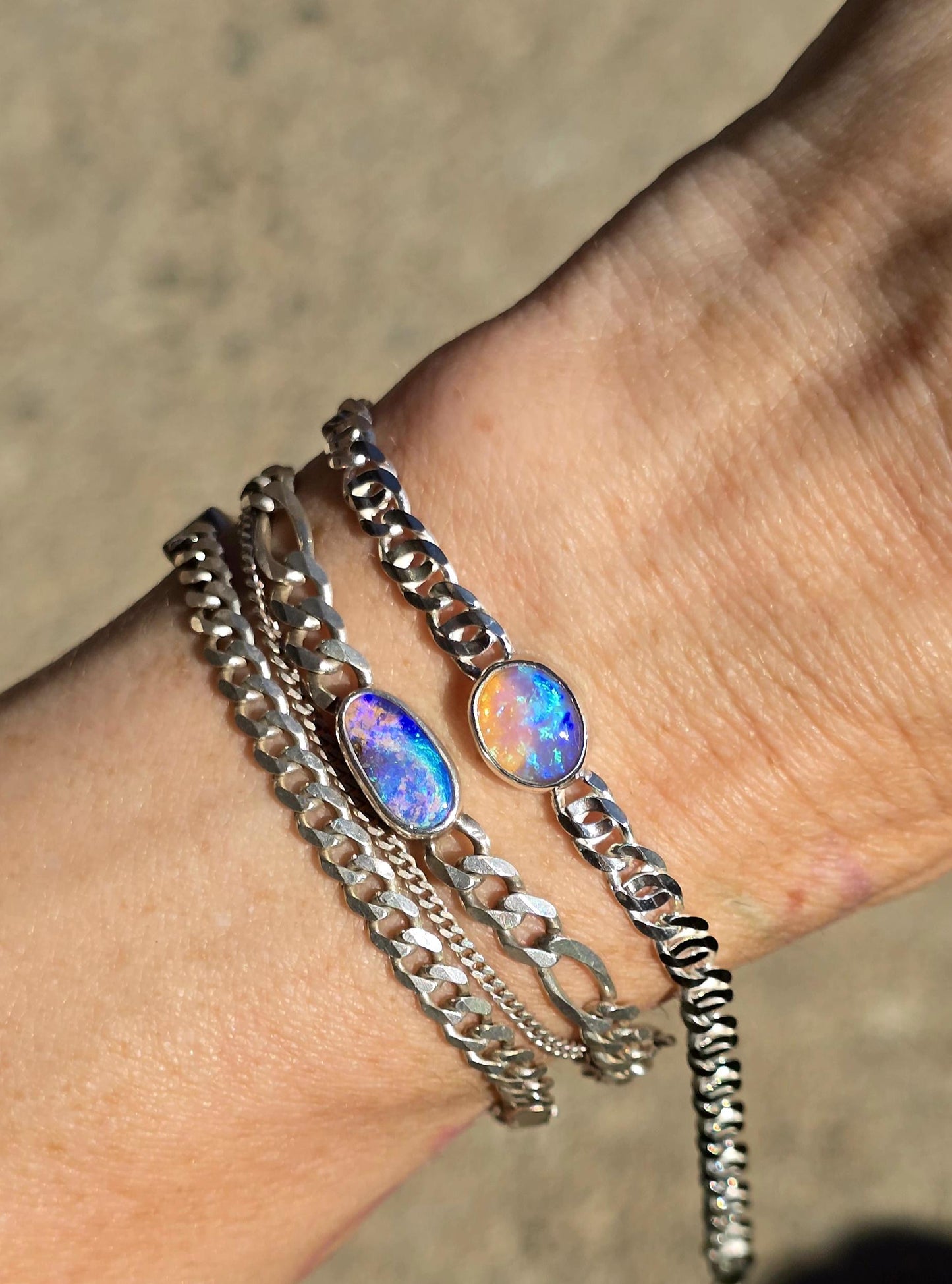 Australian Crystal Opal Bracelet 6-7"