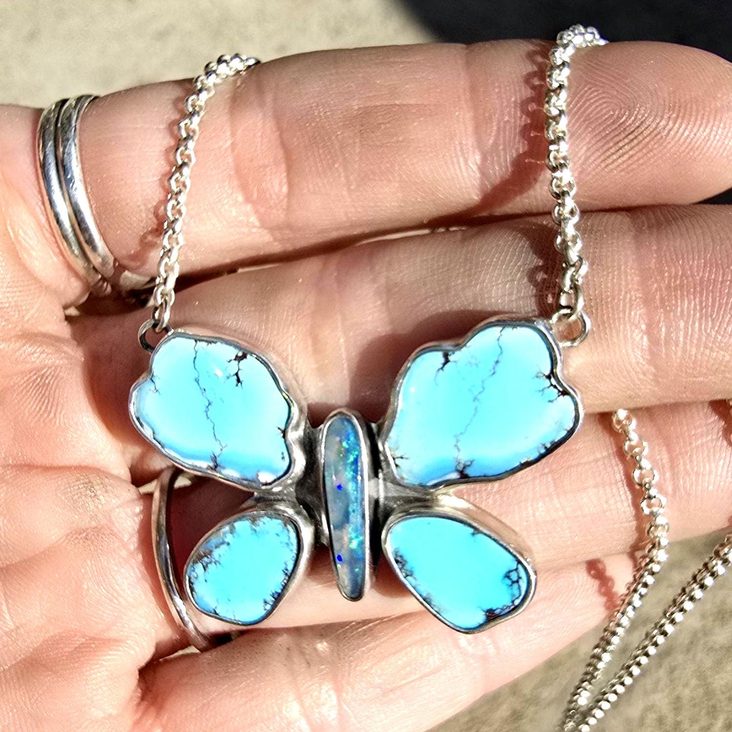 Golden Hills Butterfly Necklace