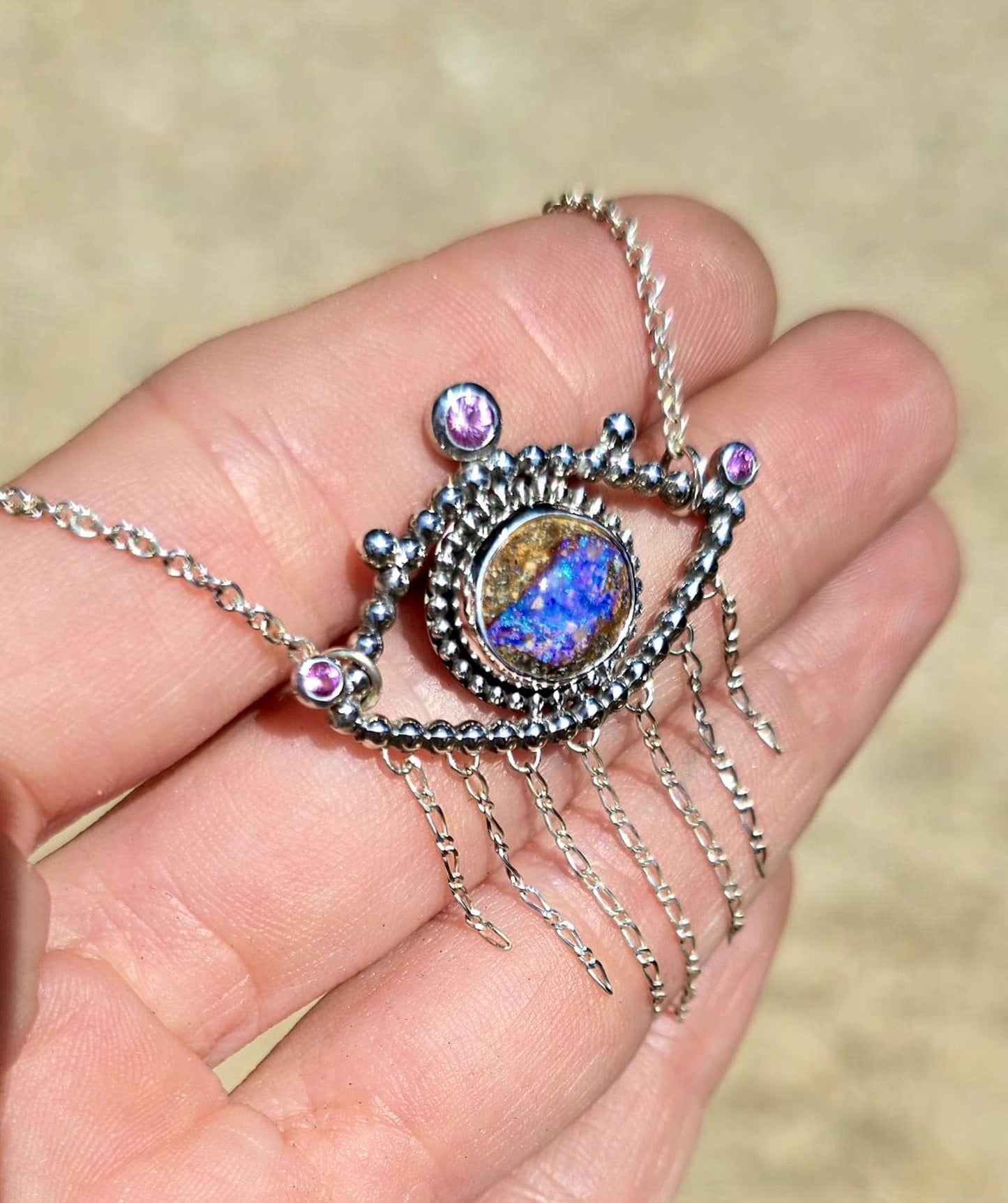 Opal Eye Necklace