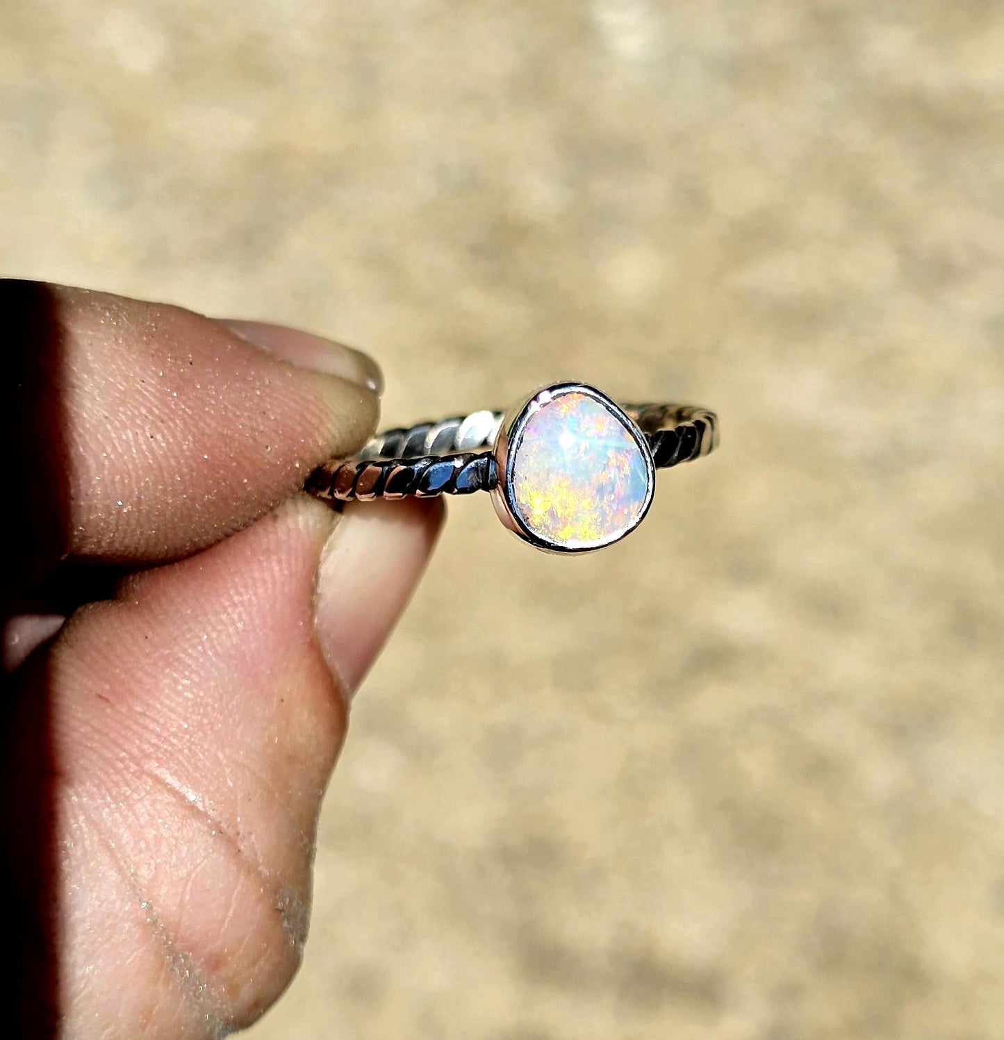 Dainty Opal Ring size 9