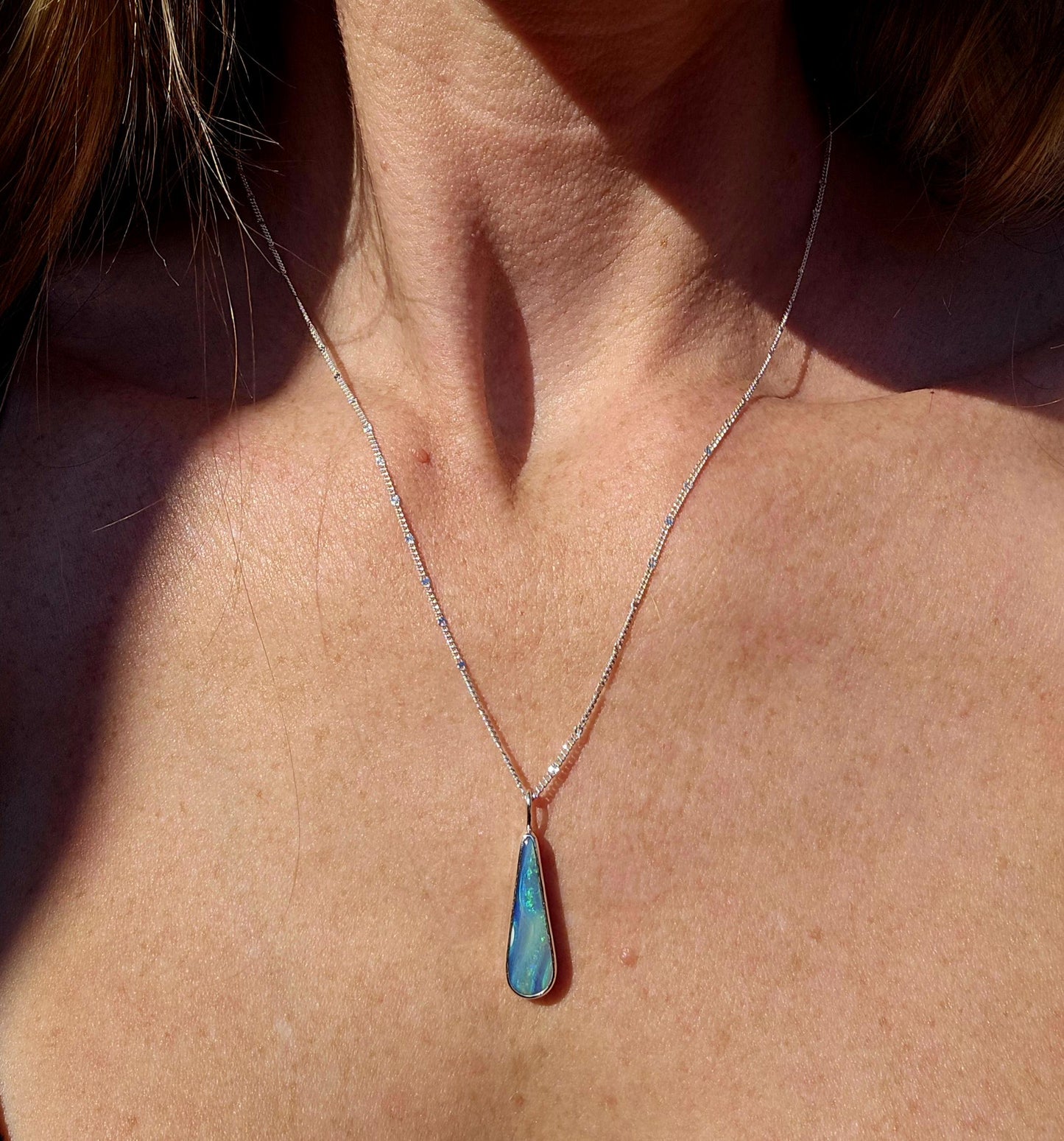 Boulder Opal Drip Necklace