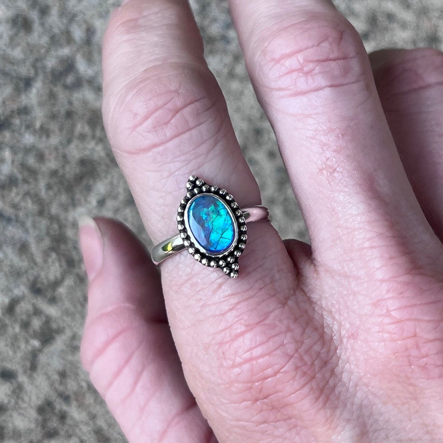 Australian Opal Statement Ring size 7