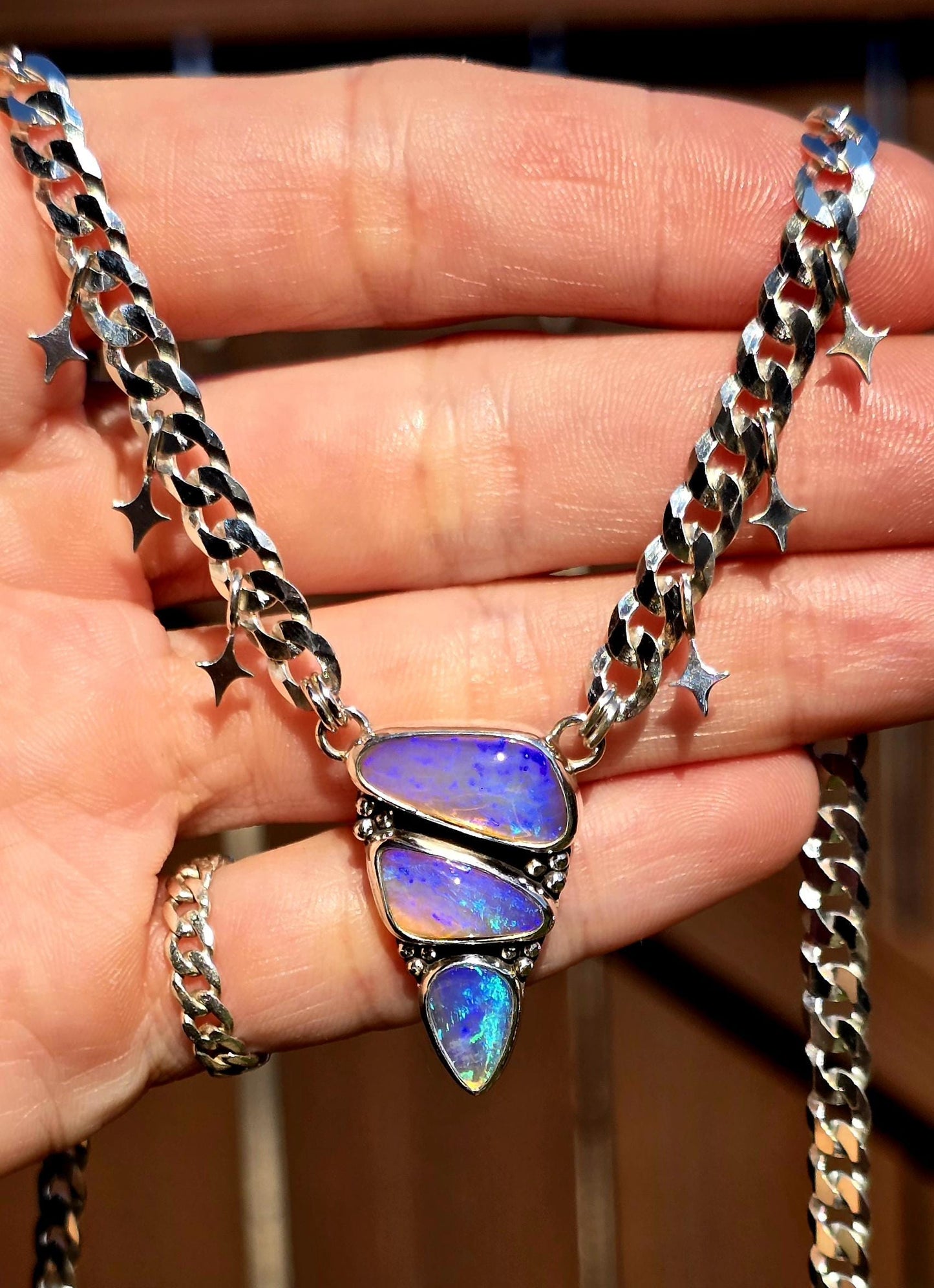 Purple Opal Statement Necklace