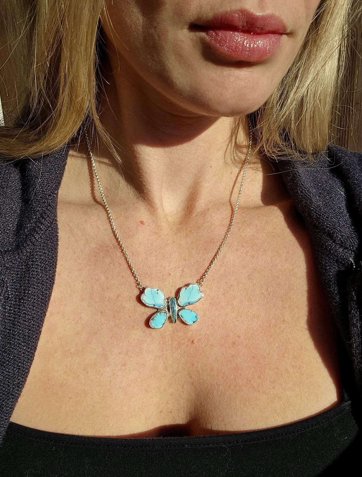 Golden Hills Butterfly Necklace