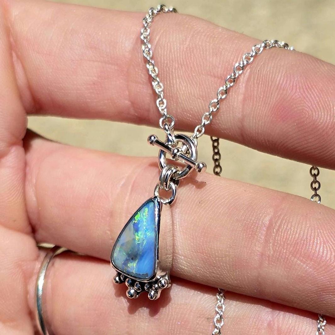 Boulder Opal Toggle Necklace
