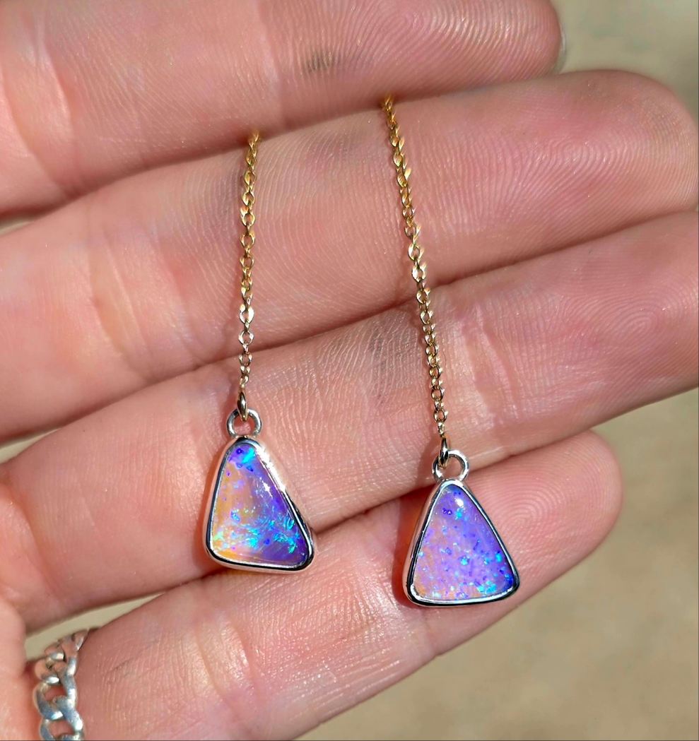 Crystal Opal Threaders