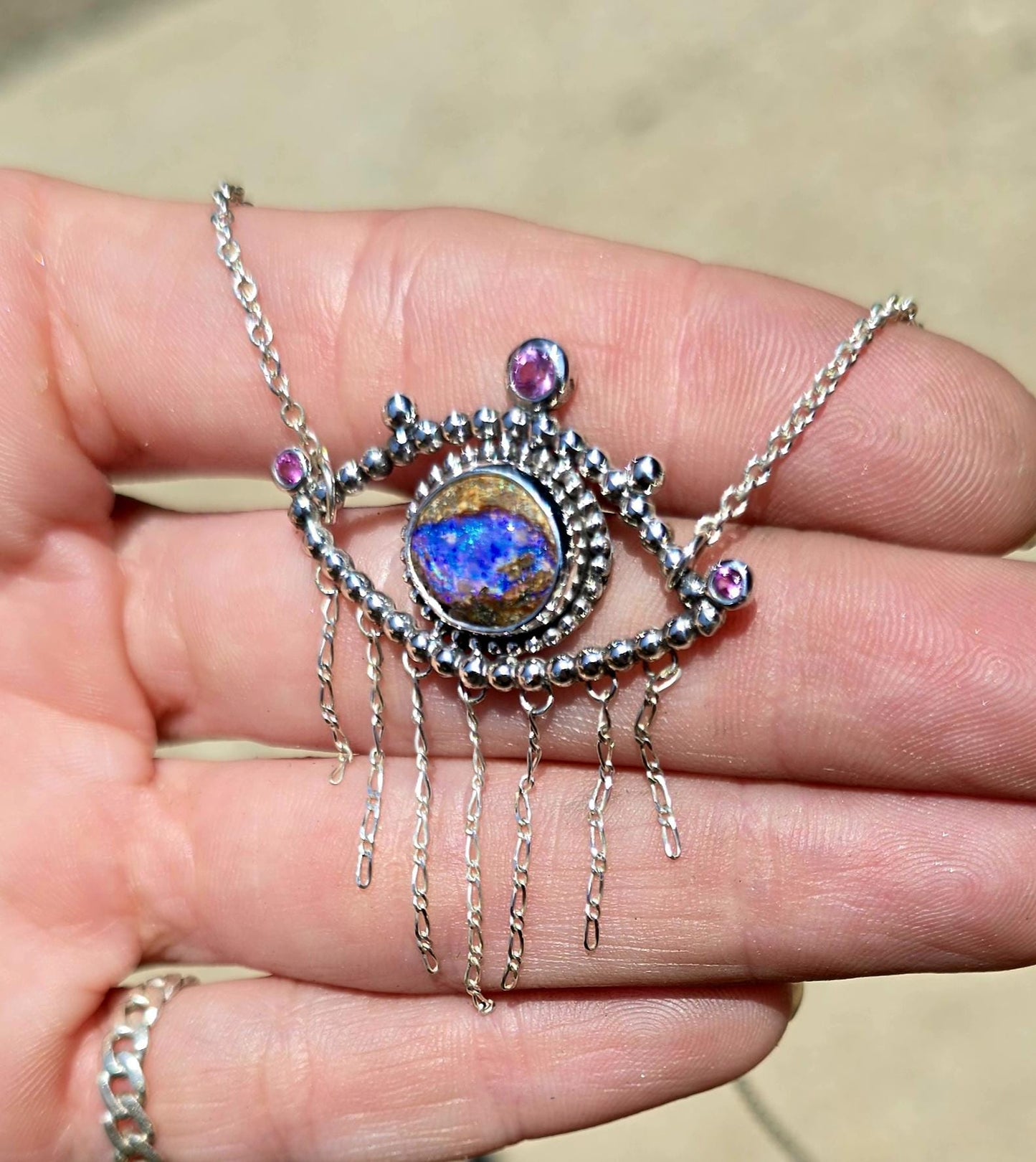 Opal Eye Necklace