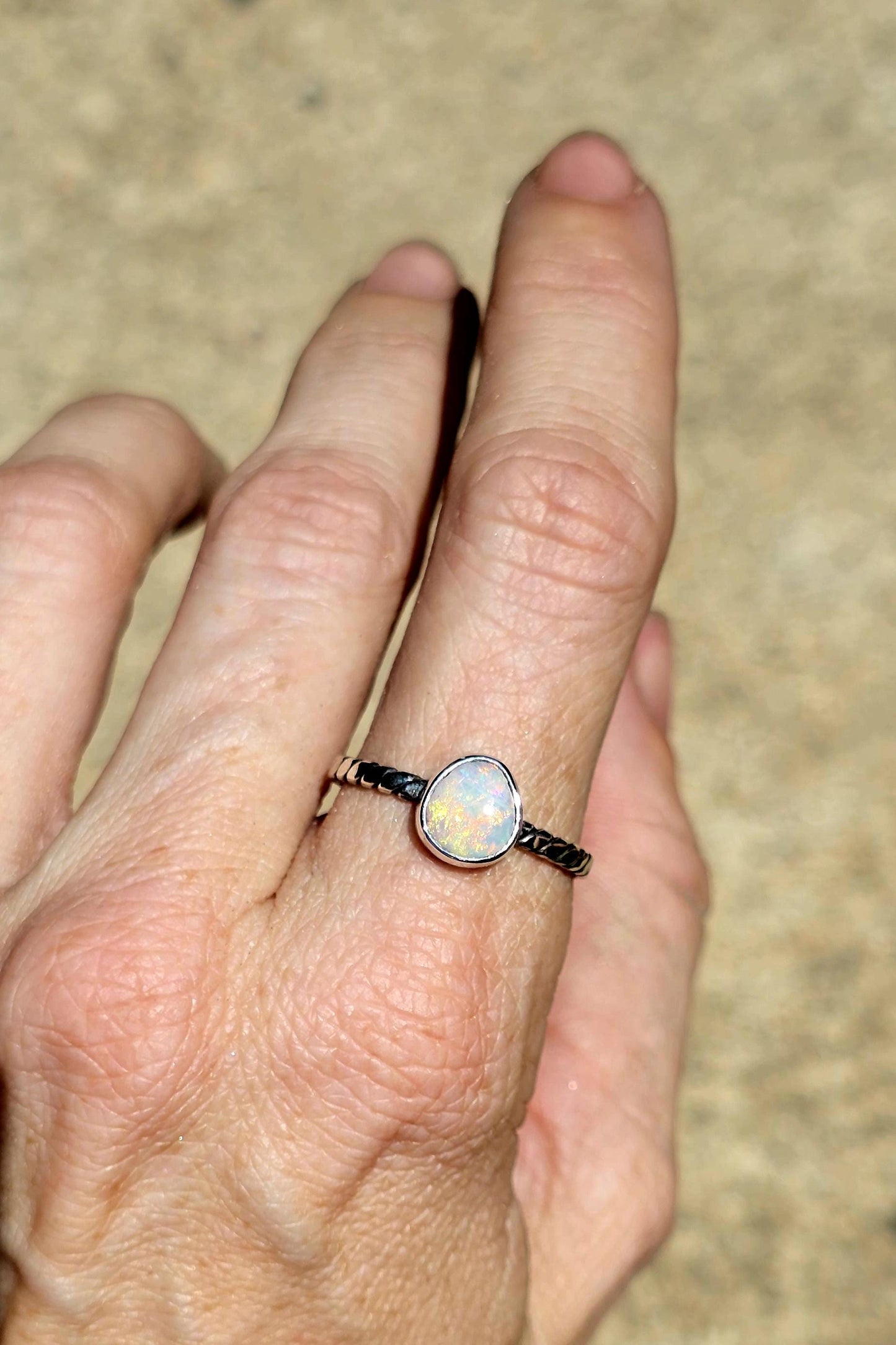 Dainty Opal Ring size 9