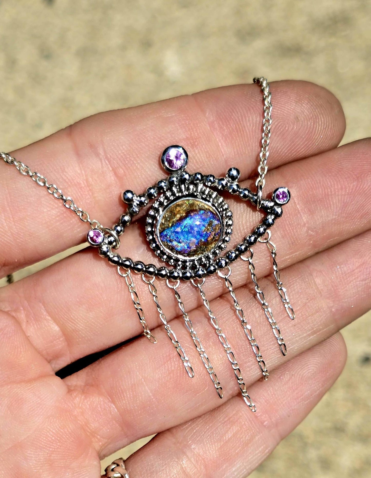 Opal Eye Necklace