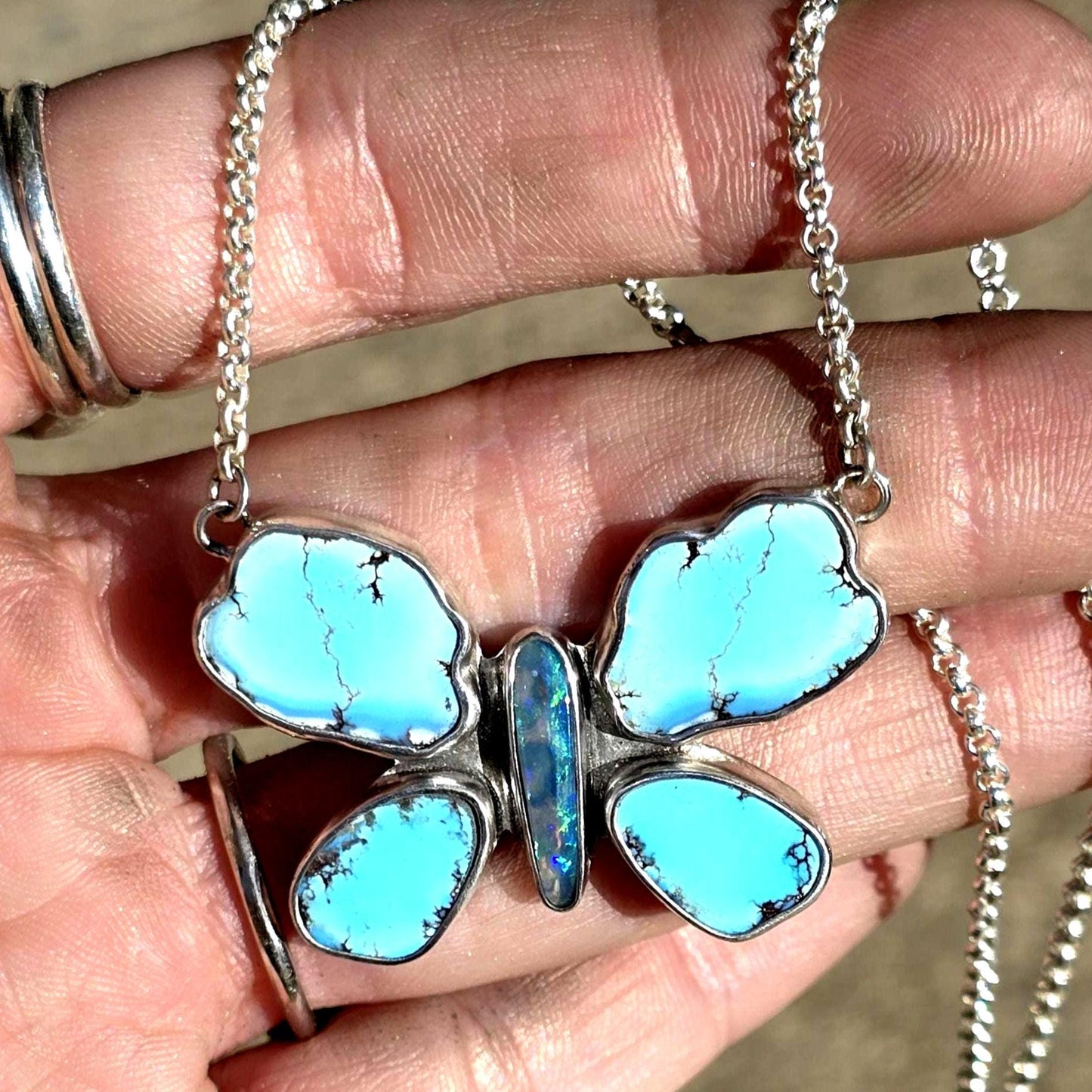 Golden Hills Butterfly Necklace