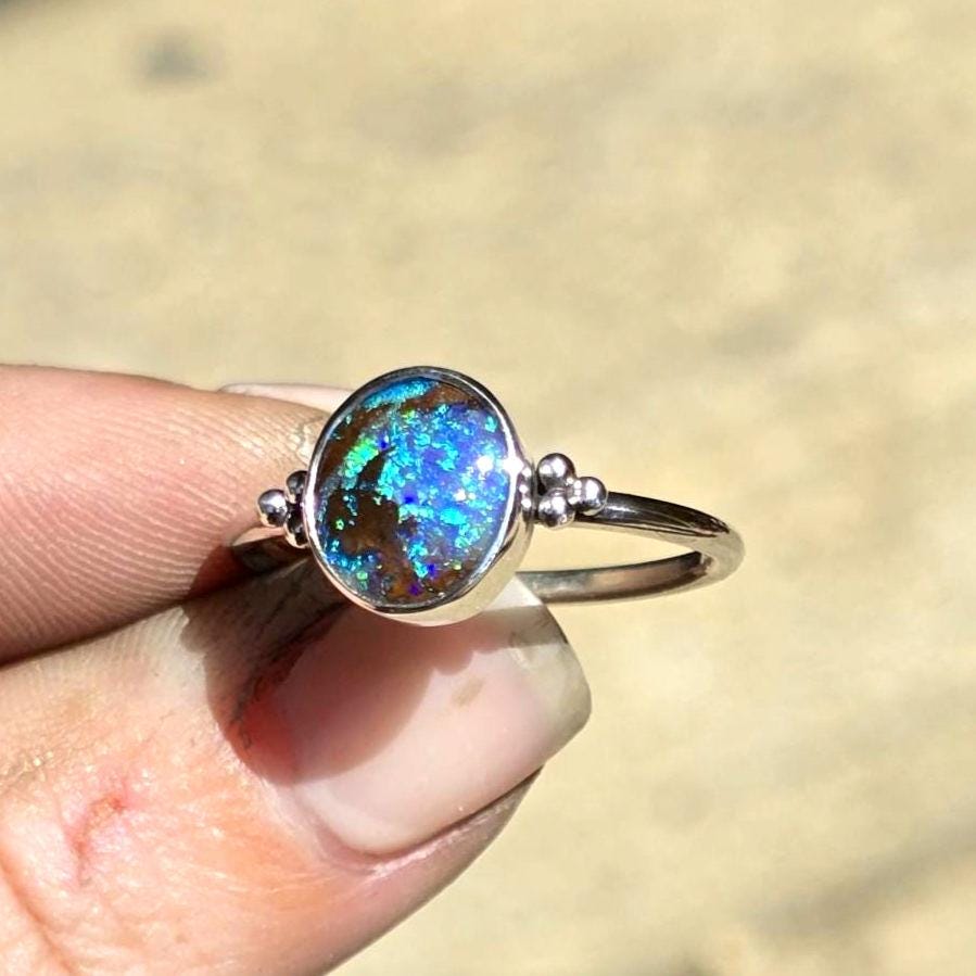 Boulder Opal Ring size 9
