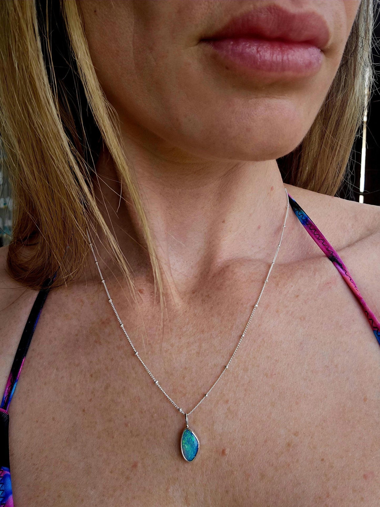 Australian Crystal Opal Necklace