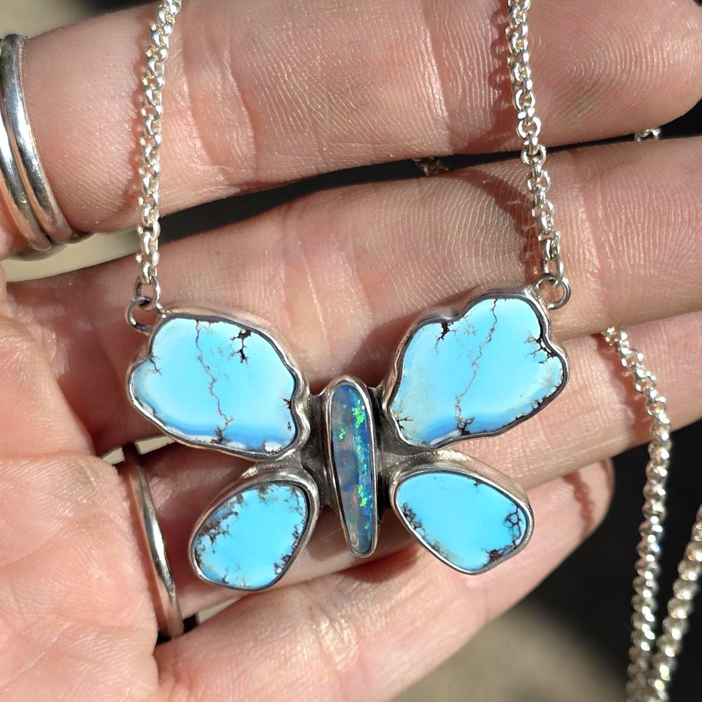 Golden Hills Butterfly Necklace