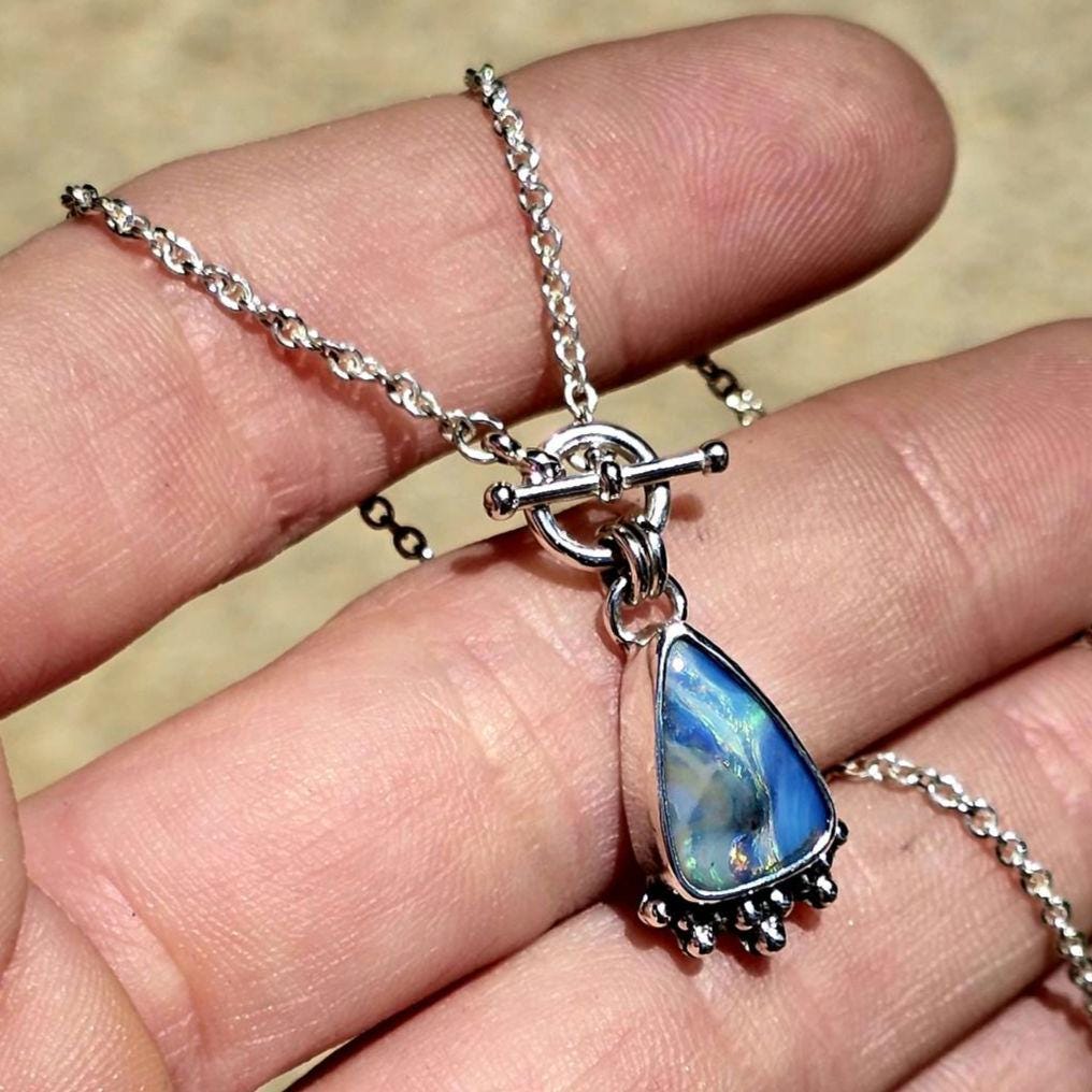 Boulder Opal Toggle Necklace