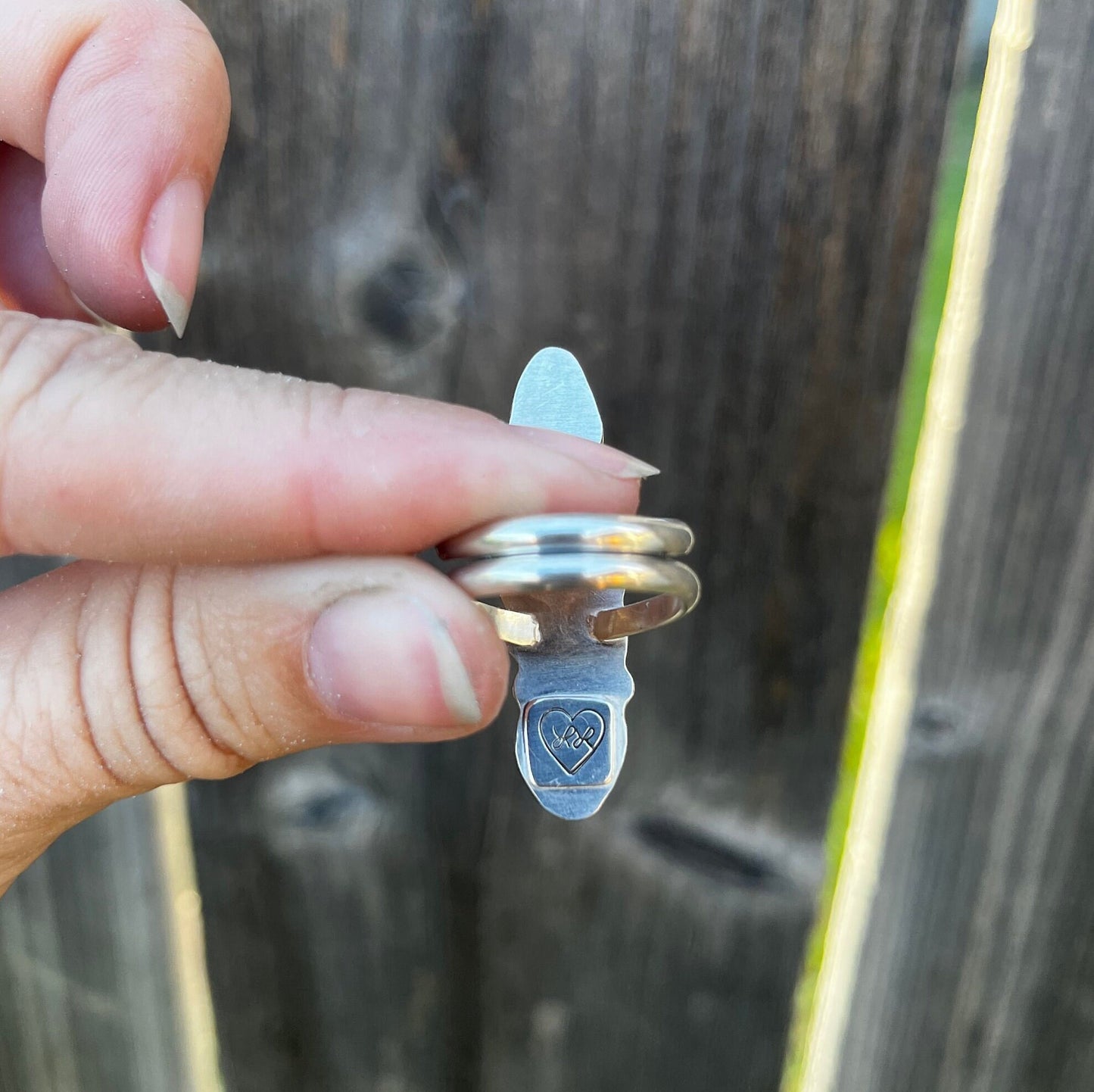 Blue moon turquoise statement ring size 6