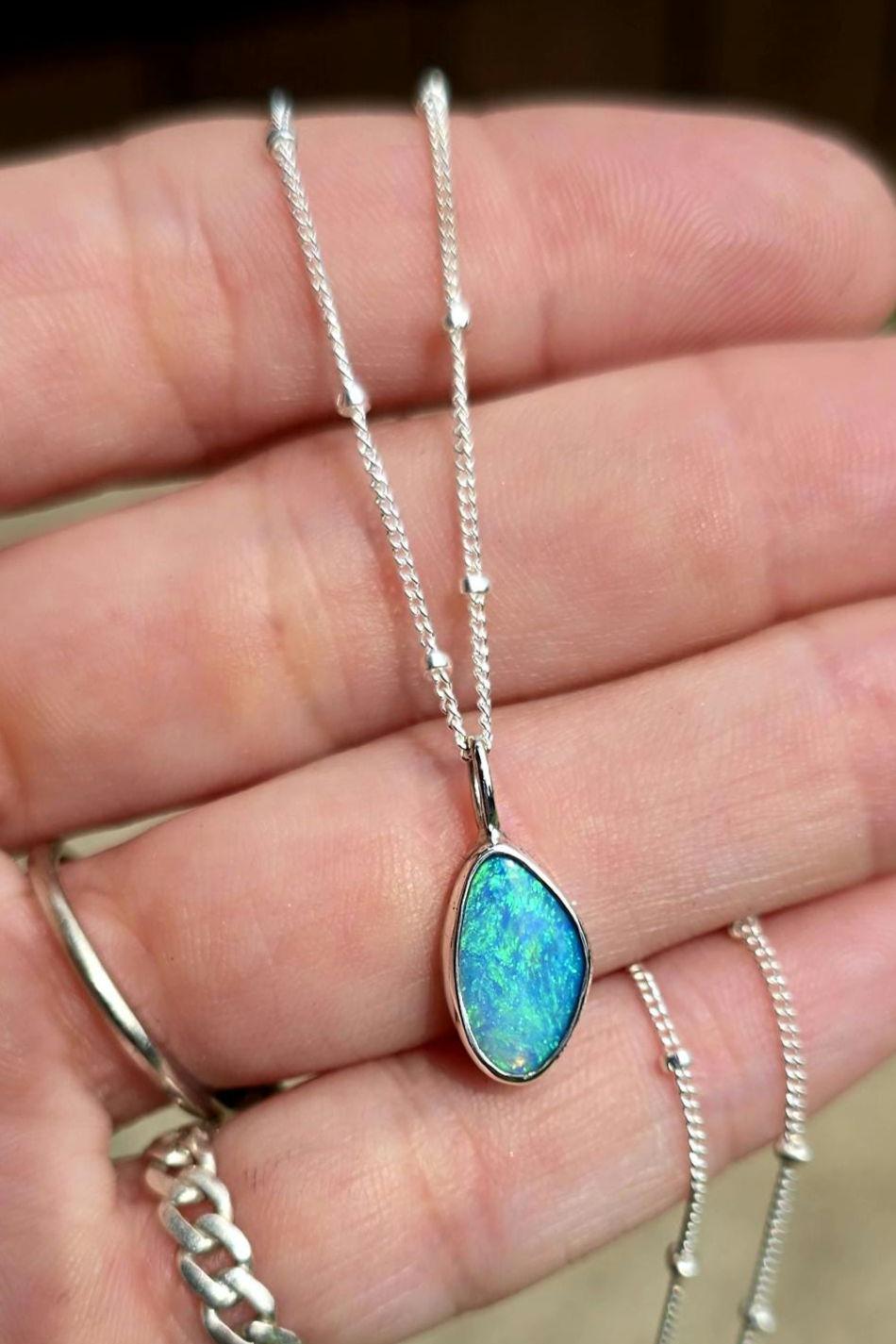 Australian Crystal Opal Necklace