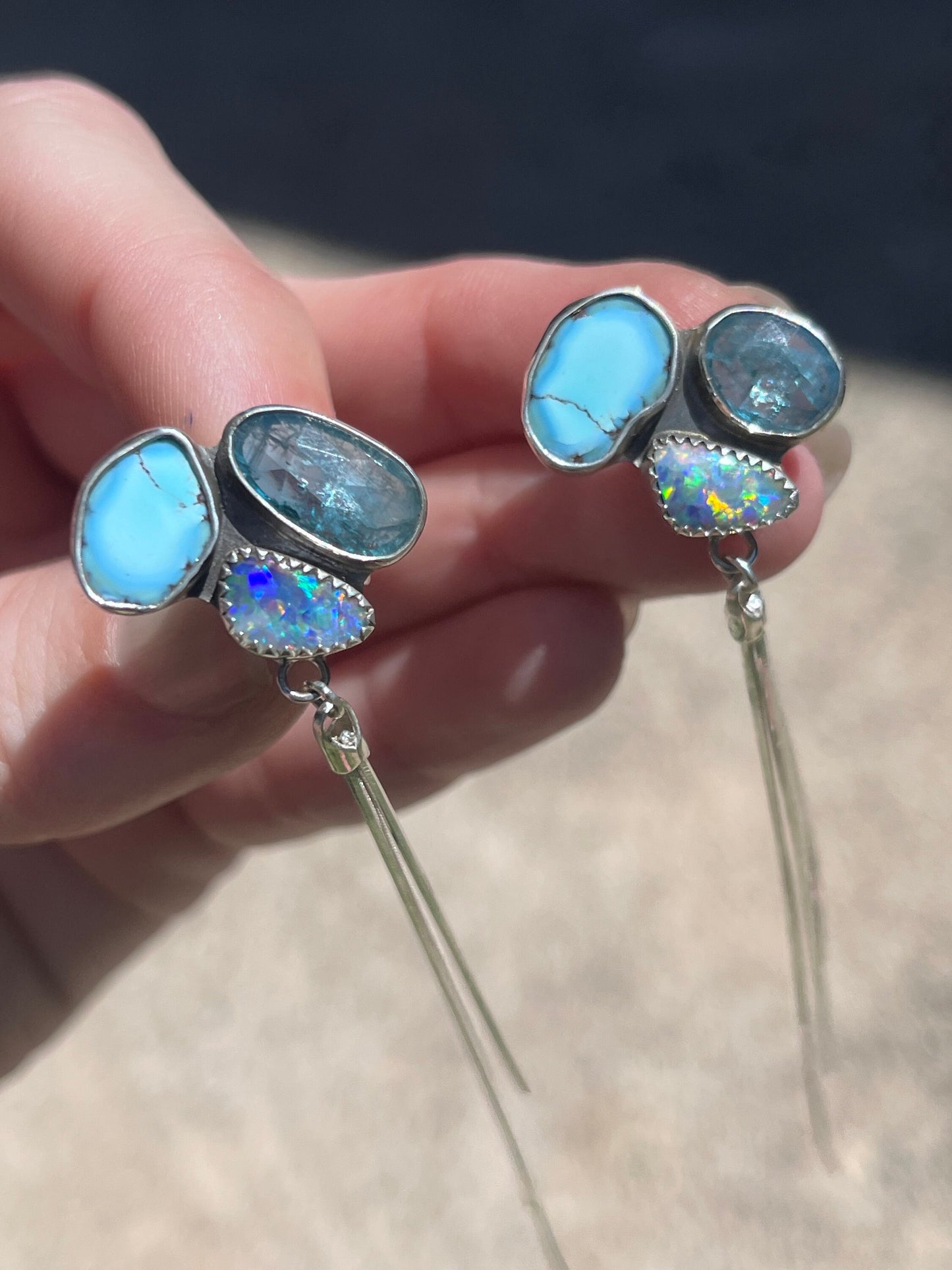 Cluster Dangle Earrings