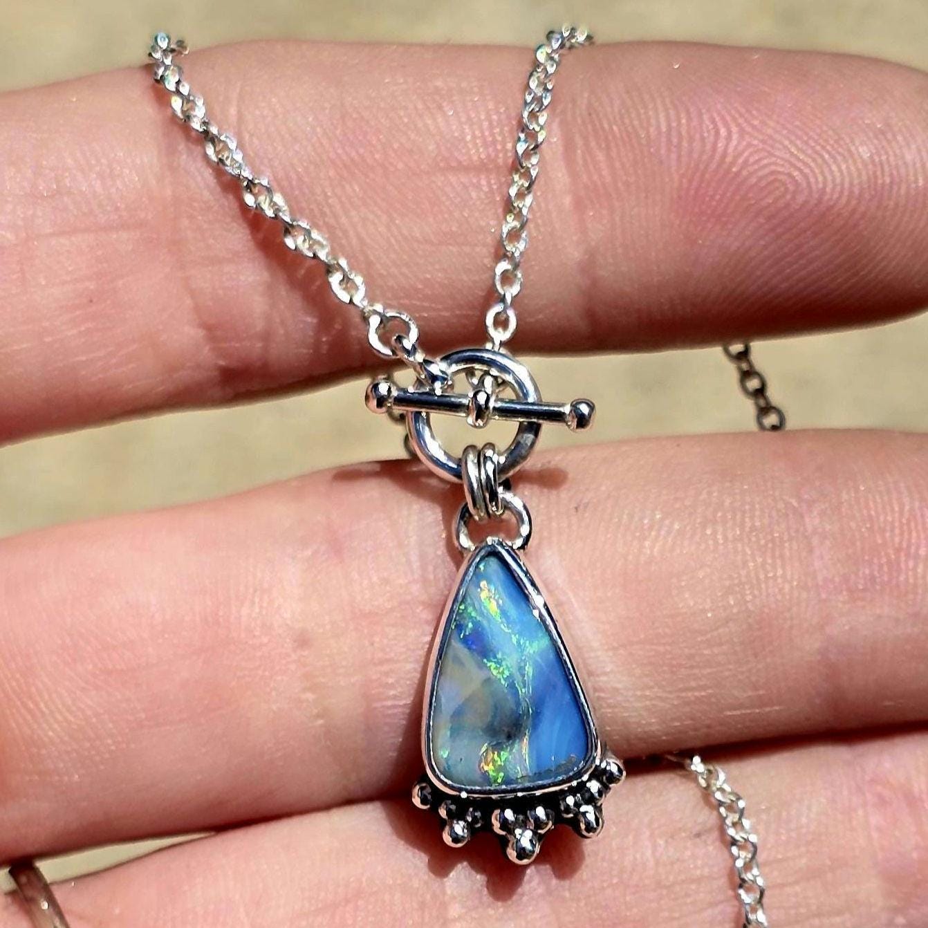 Boulder Opal Toggle Necklace