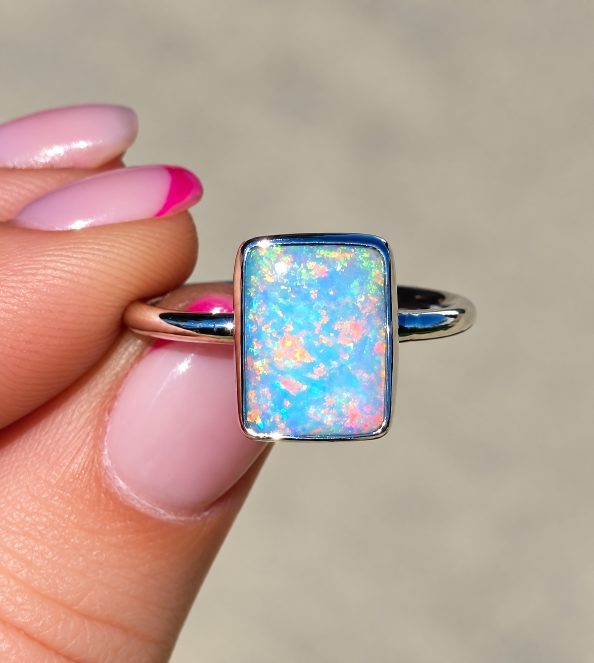 Australian Opal Ring Size 6