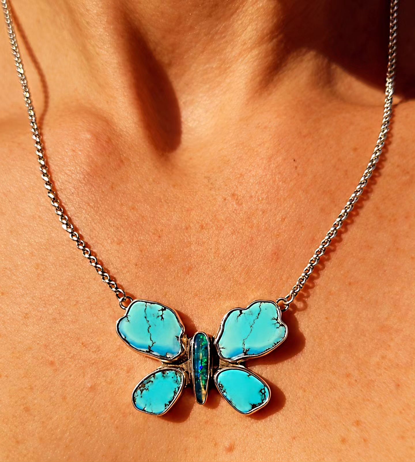 Golden Hills Butterfly Necklace