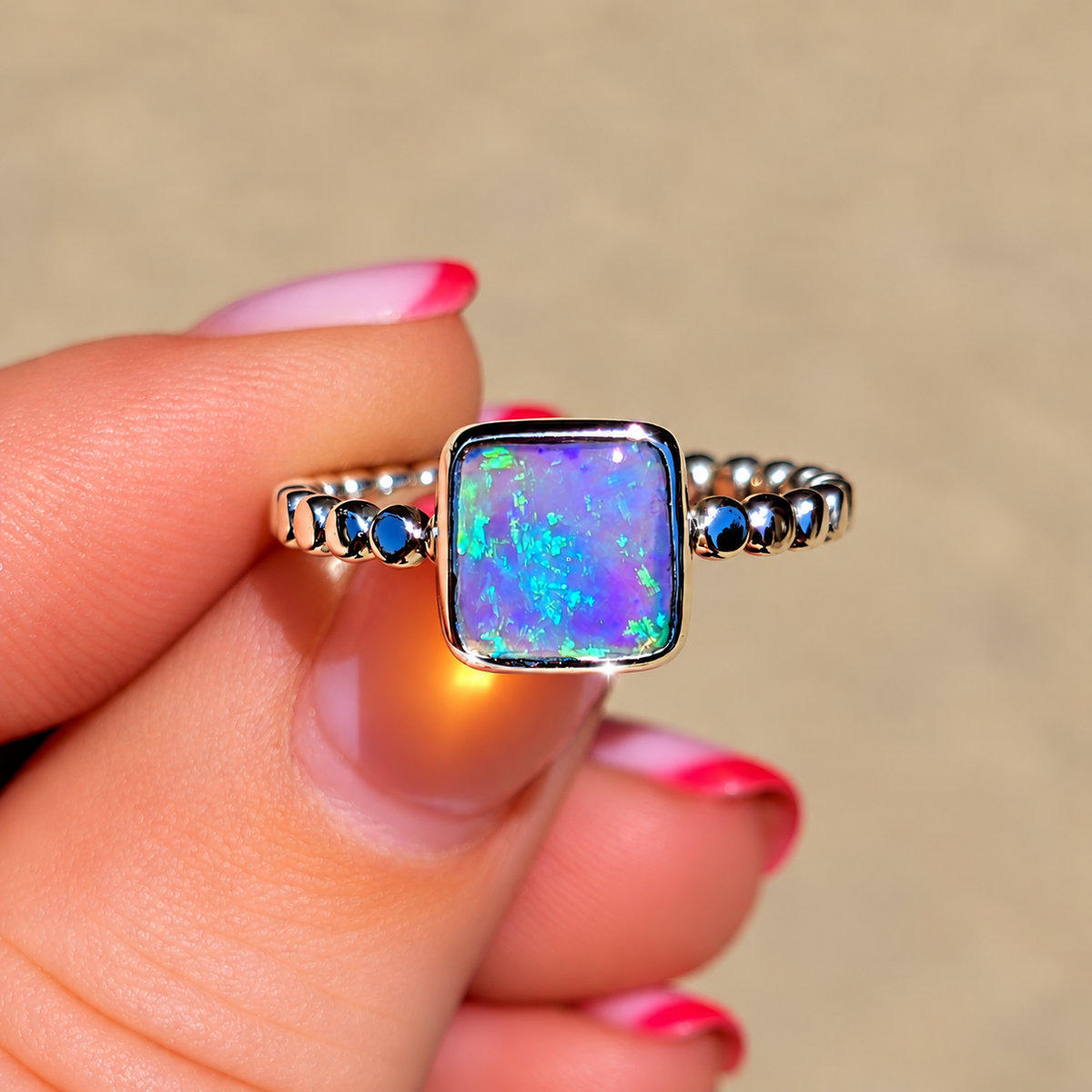 Australian Opal Ring Size 6