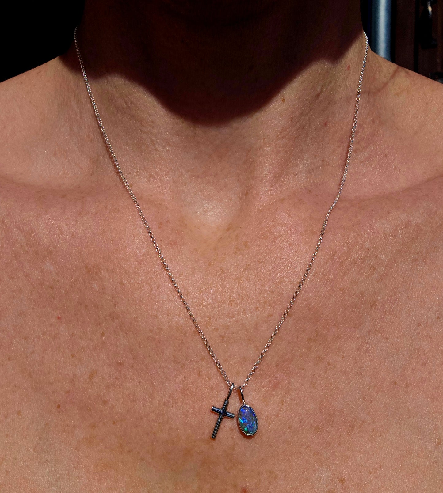 Opal Charm Necklace