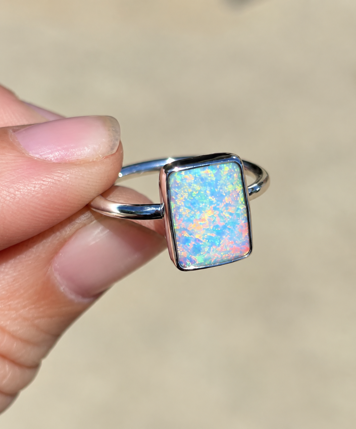 Australian Opal Ring Size 6