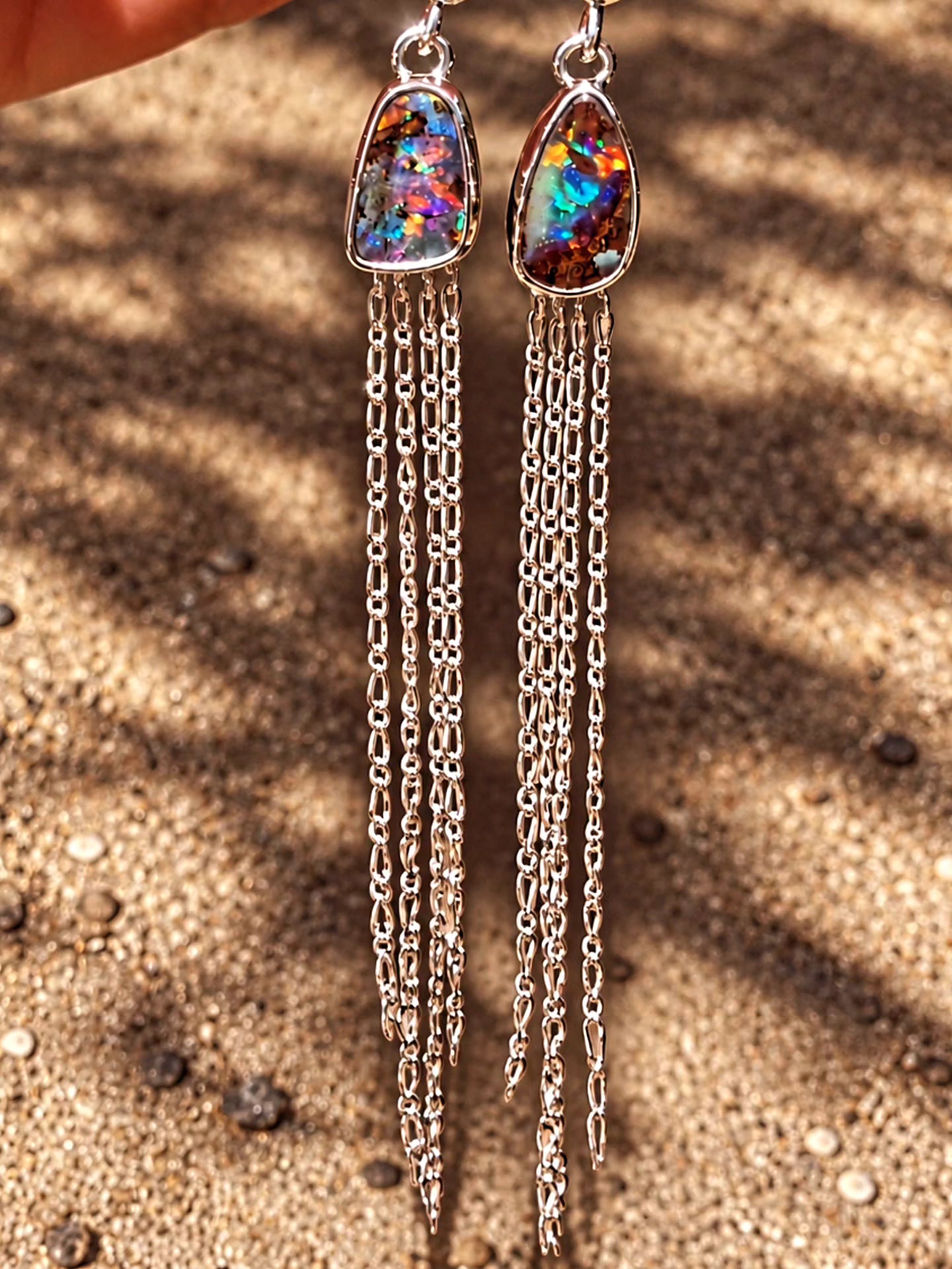 Australian Boulder Opal Earrings